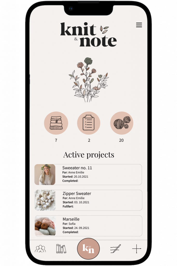 A complete knitting app