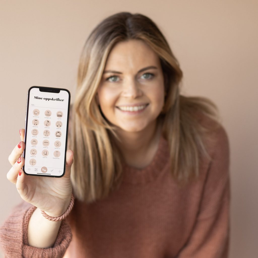 Digital strikkejournal for oppskrifter, prosjekter og alt du trenger til strikkingen.