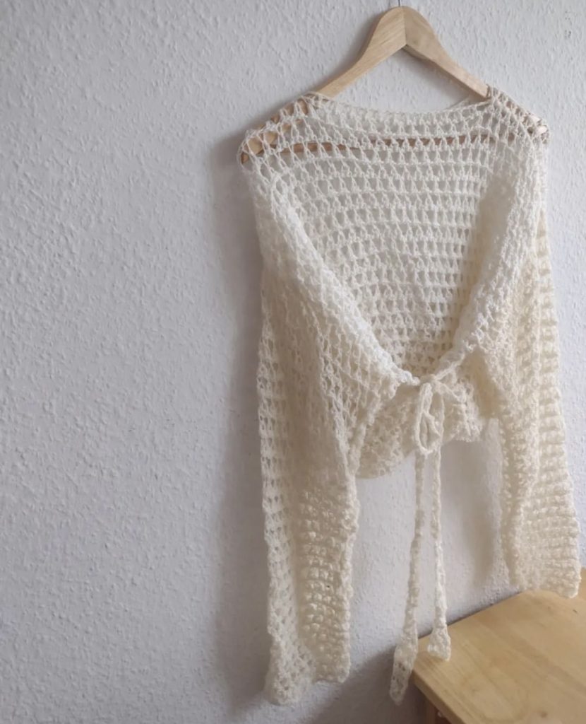Summer Must Have: White Crochet Sweater - Stylish Petite