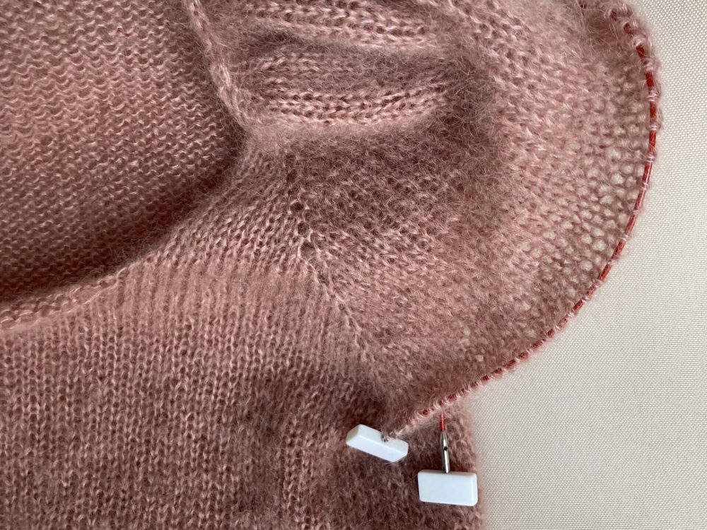 Stitches on Hold - Pink Sweater