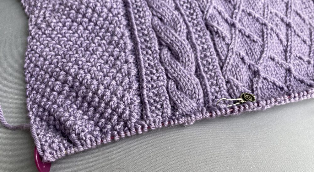 Stitches on Hold - Purple Sweater